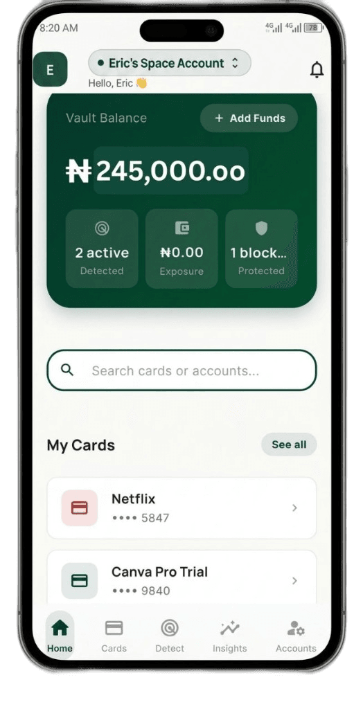Gatekipa Built to Control - Vault Balance